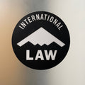 INTERNATIONAL LAW 3" Sticker